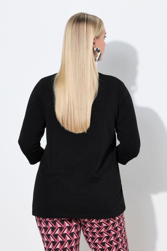 Beaded Detail 3/4 Sleeve Tee