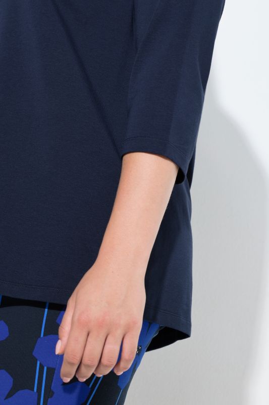 Beaded Detail 3/4 Sleeve Tee