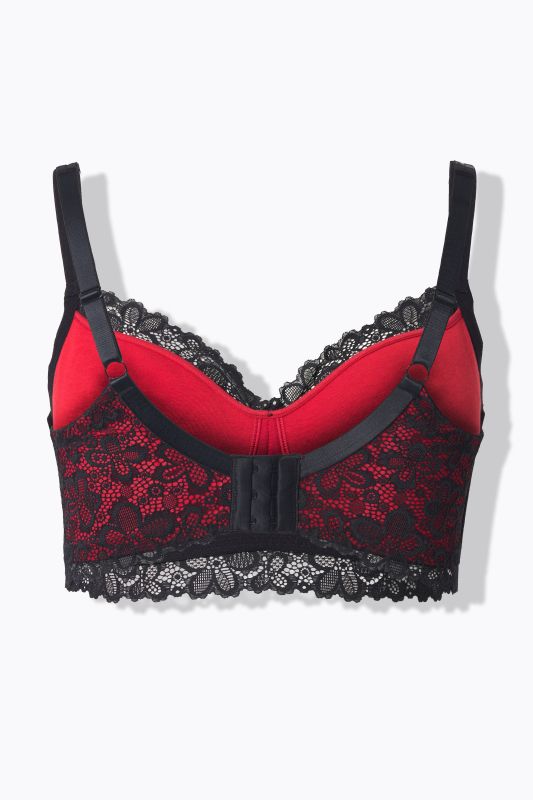 Layered Lace Panel Bralette