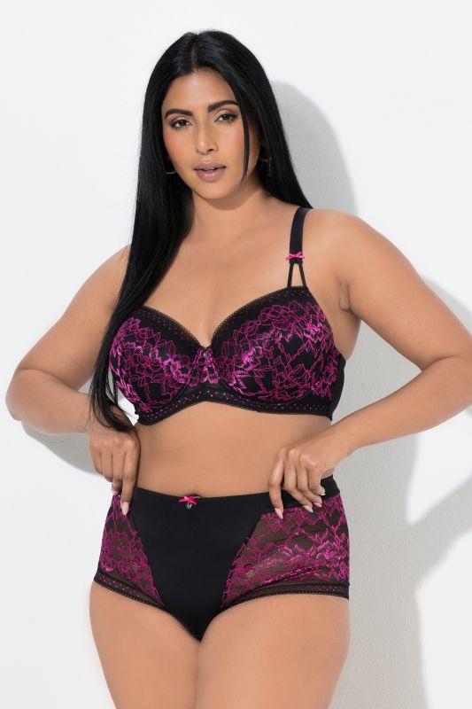 Two Tone Gold Lace Hipster Panty