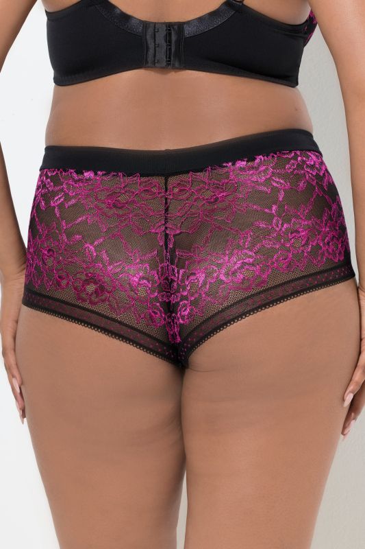 Two Tone Gold Lace Hipster Panty