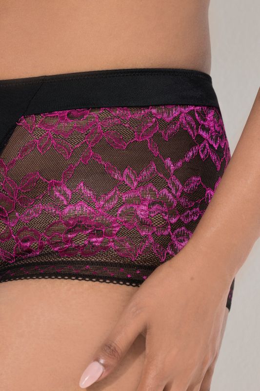 Two Tone Gold Lace Hipster Panty