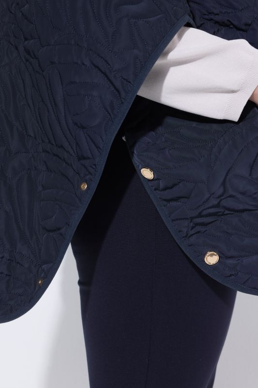 Floral Quilted Poncho