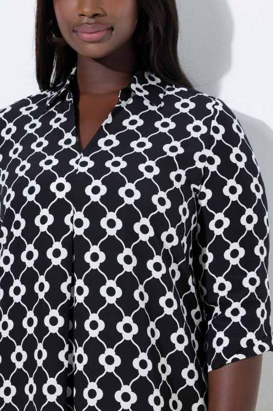 Graphic Flower Dress