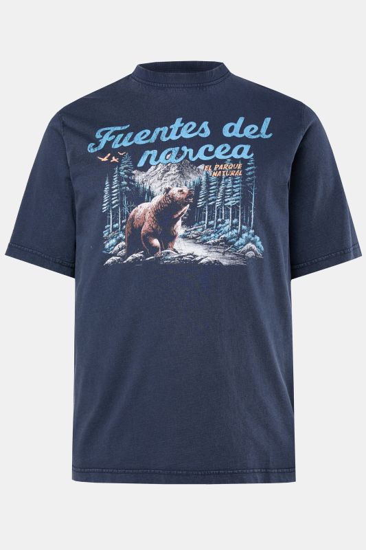 Тениска с принт и надпис