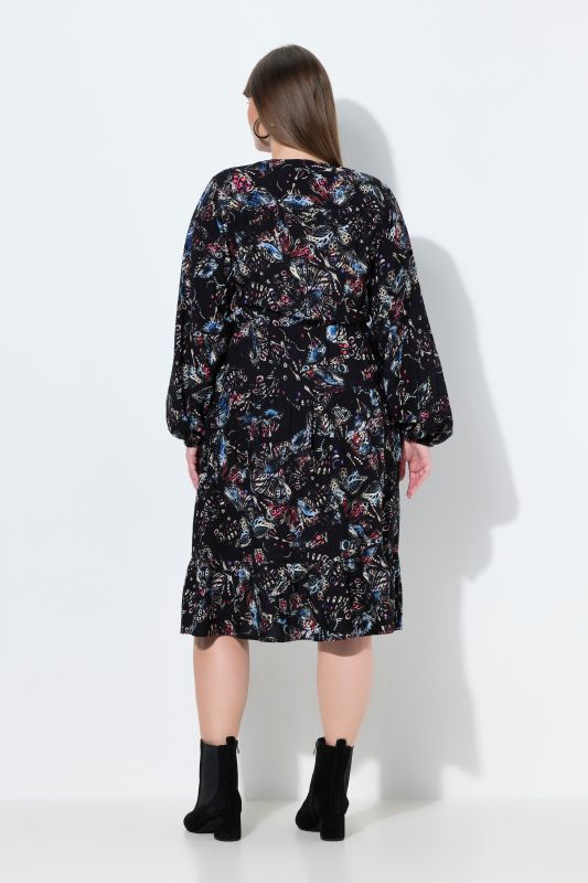 Colorful Butterfly Print Dress