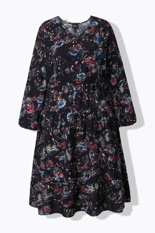 Colorful Butterfly Print Dress