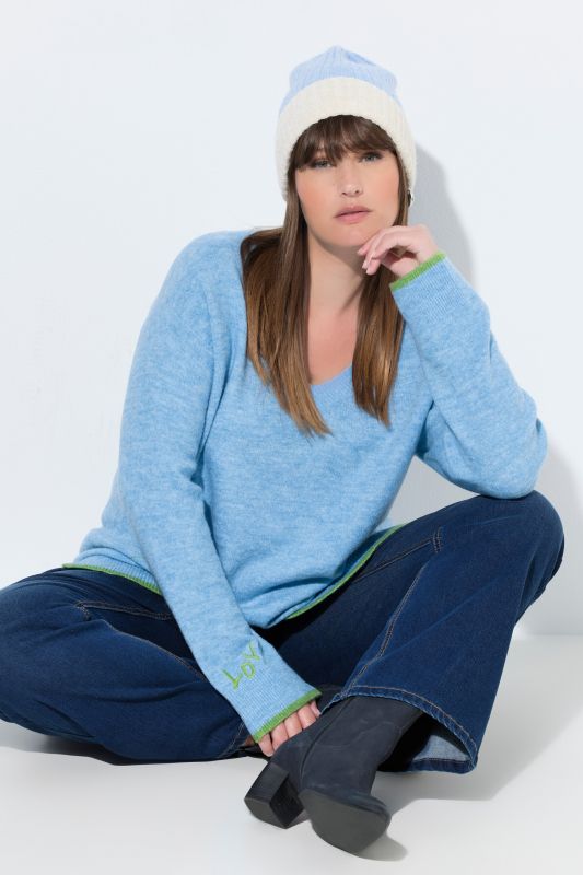 Heart Embroidered Sweater