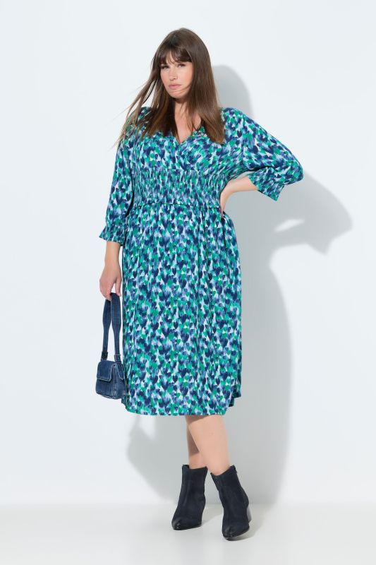 Abstract Heart Print Dress