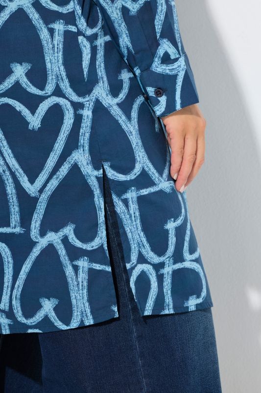 Heart Print Tunic Dress