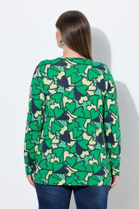 Graphic Heart Print Tee