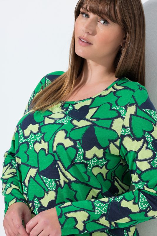 Graphic Heart Print Tee