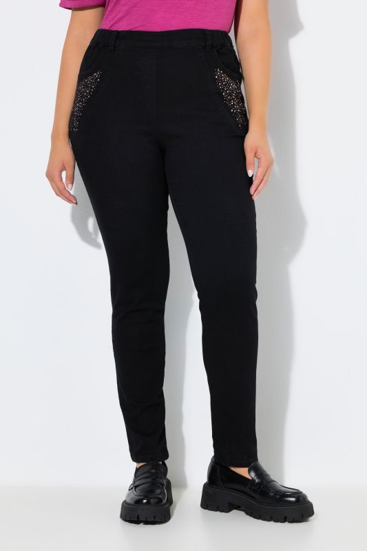 Rhinestone Detail Jeggings