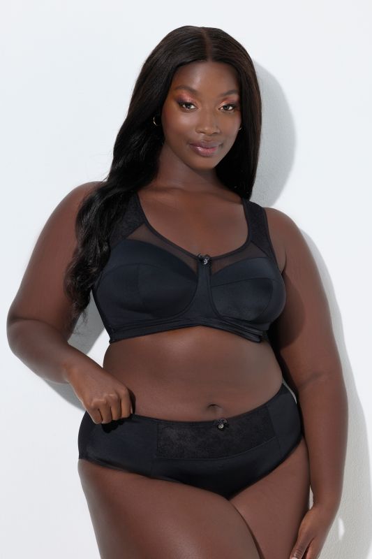Mesh Panel Comfort Bra