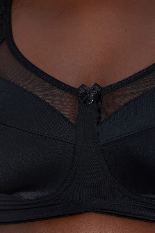 Mesh Panel Comfort Bra