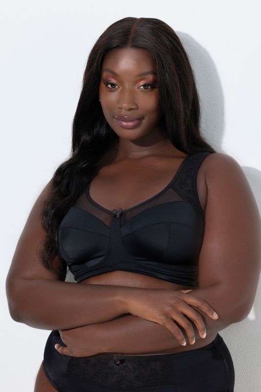 Mesh Panel Comfort Bra