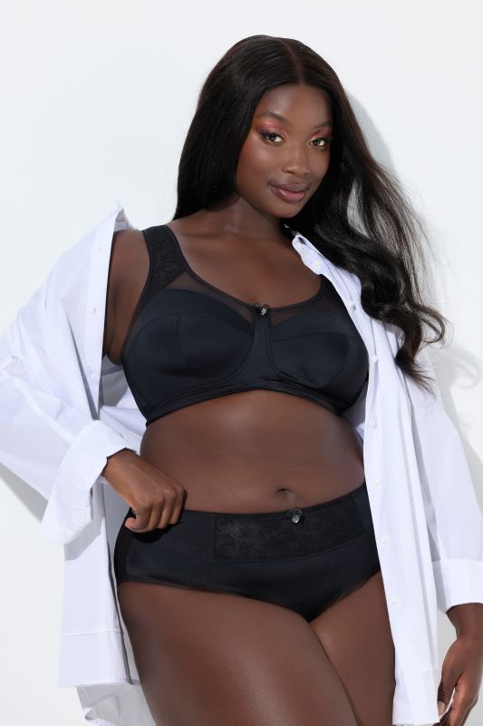 Butterfly Lace Panel Midi Brief