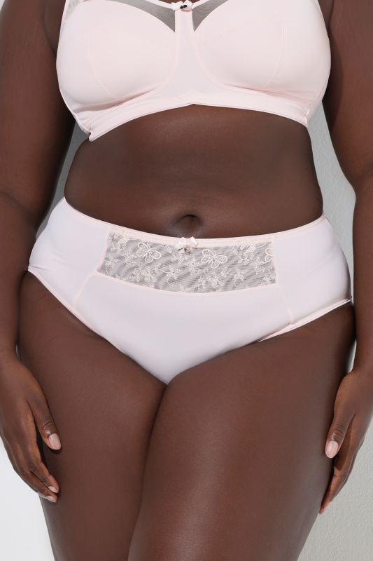 Butterfly Lace Panel Midi Brief