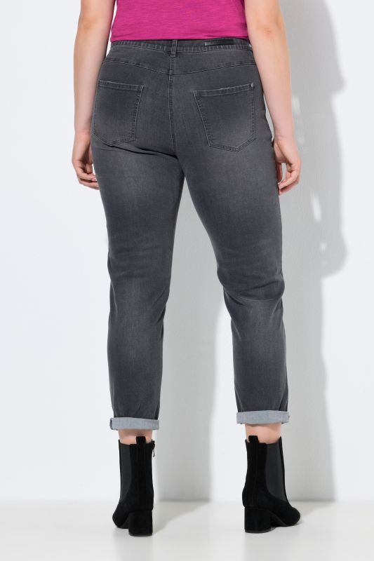 Rhinestone Flower Boyfriend Jeans