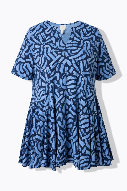 Eco Cotton Graphic Print Knit Tunic