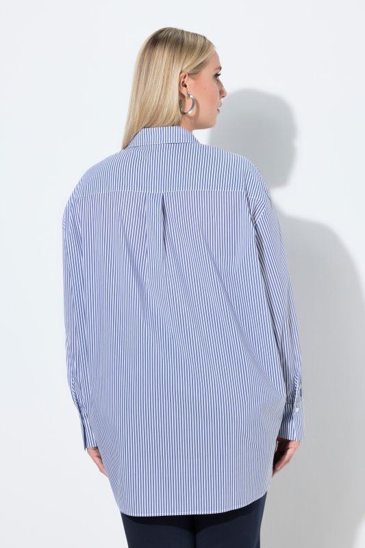 Pinstripe Tunic Blouse