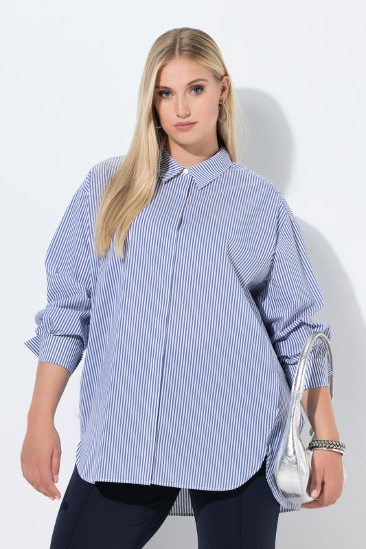 Pinstripe Tunic Blouse