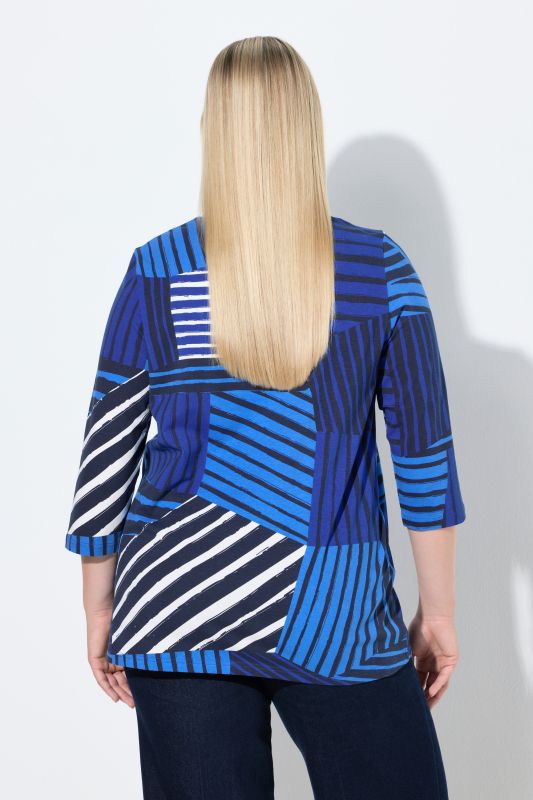 Graphic Mixed Stripe Tee