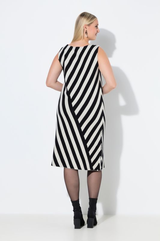 Striped Sleeveless Sweater Dress