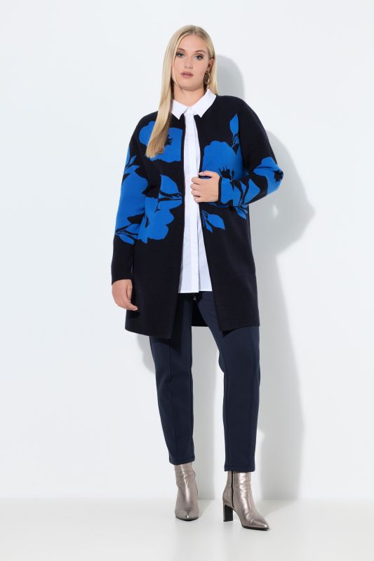 Жилетка с принт на цветя