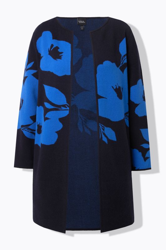 Жилетка с принт на цветя