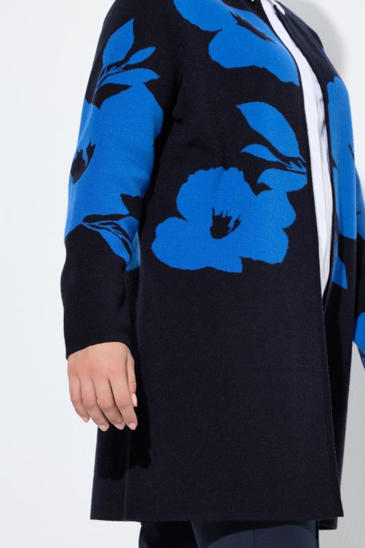 Жилетка с принт на цветя