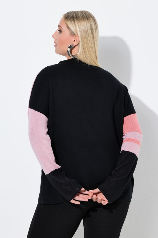 Rhinestone Colorblock Sweater