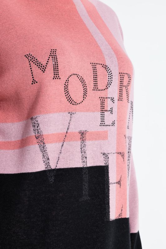 Rhinestone Colorblock Sweater