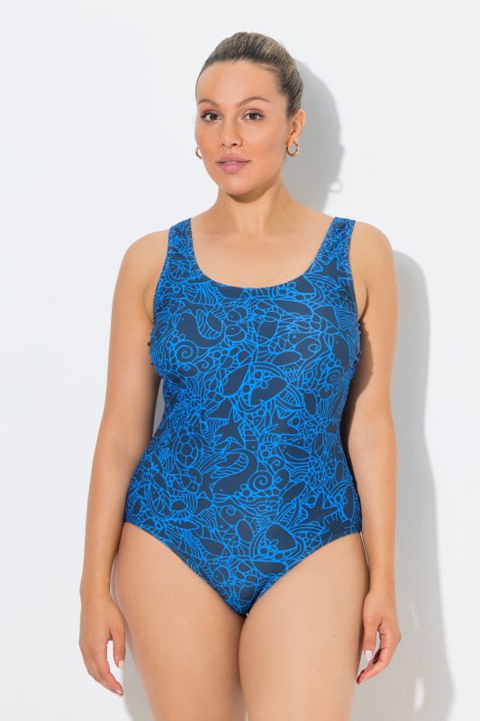 Marine Print Swimsuit