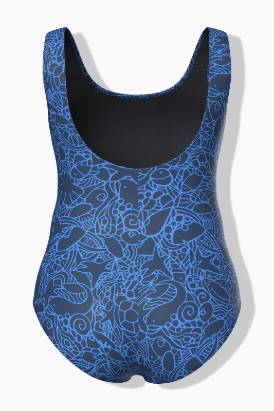 Marine Print Swimsuit