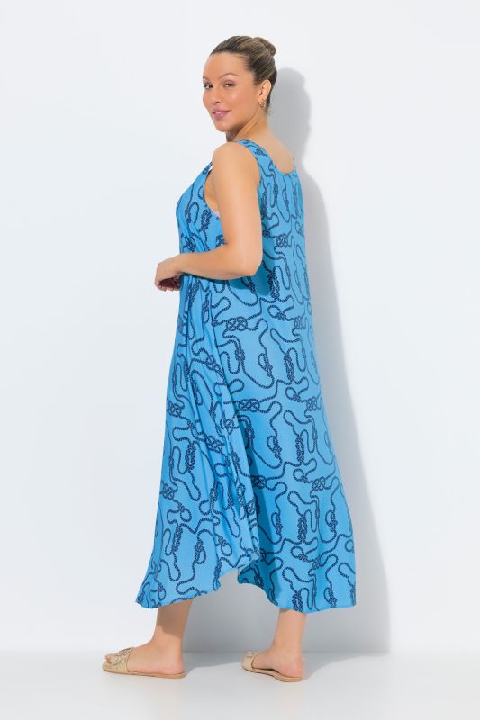 Knot Print Sleeveless Dress