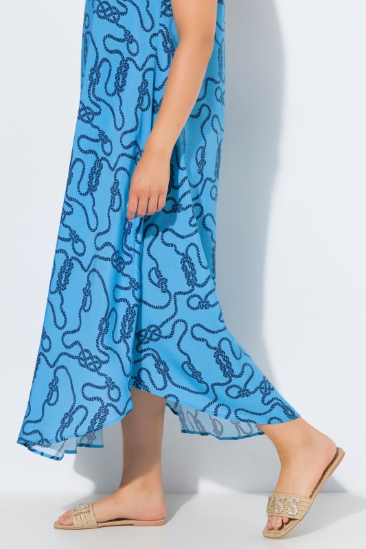 Knot Print Sleeveless Dress