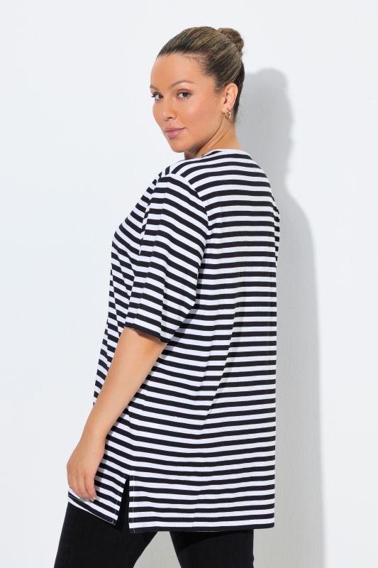Eco Cotton Striped V-NeckTee