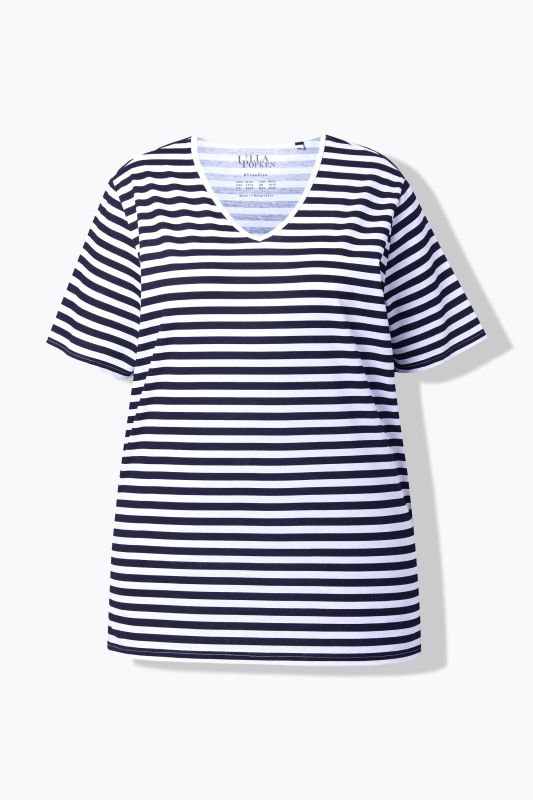 Eco Cotton Striped V-NeckTee