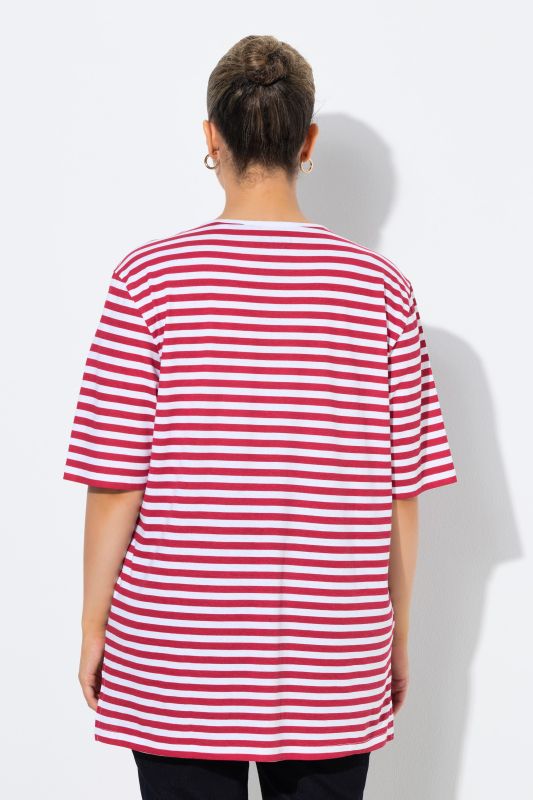 Eco Cotton Striped V-NeckTee
