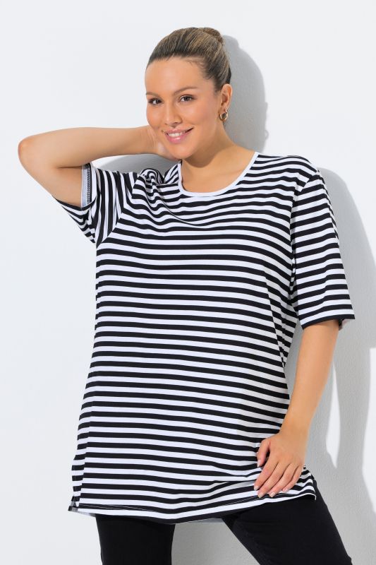 Eco Cotton Striped Crew Neck Tee