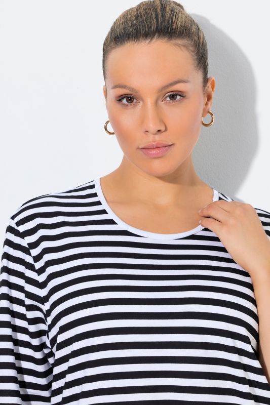 Eco Cotton Striped Crew Neck Tee