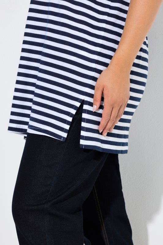 Eco Cotton Striped Crew Neck Tee