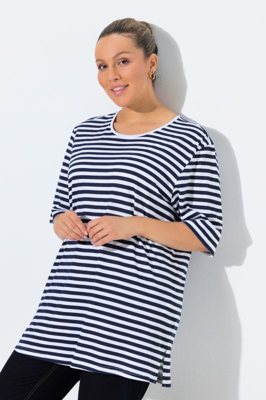 Eco Cotton Striped Crew Neck Tee