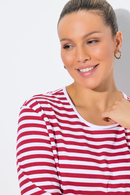 Eco Cotton Striped Crew Neck Tee