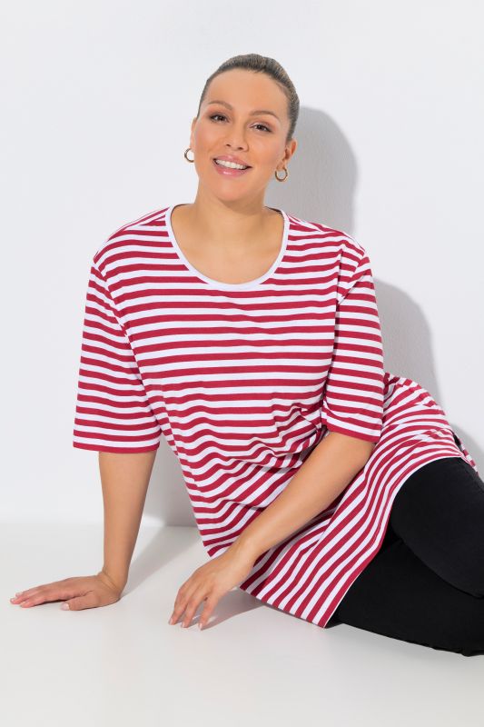 Eco Cotton Striped Crew Neck Tee