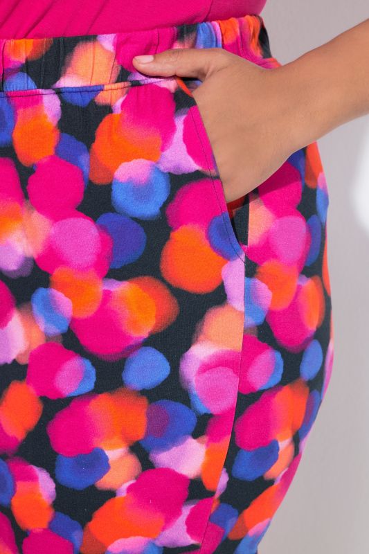 Colorful Dot Jersey Pocket Pants