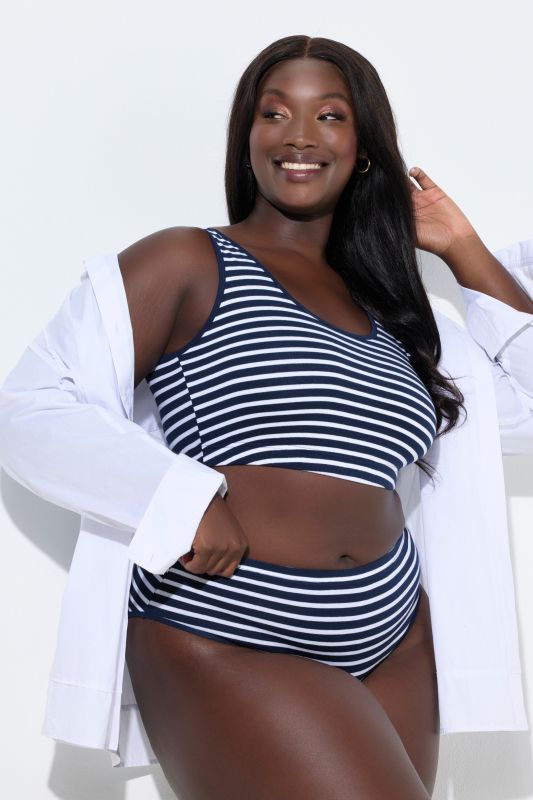 Бикини комплект от 2 броя с раиран принт