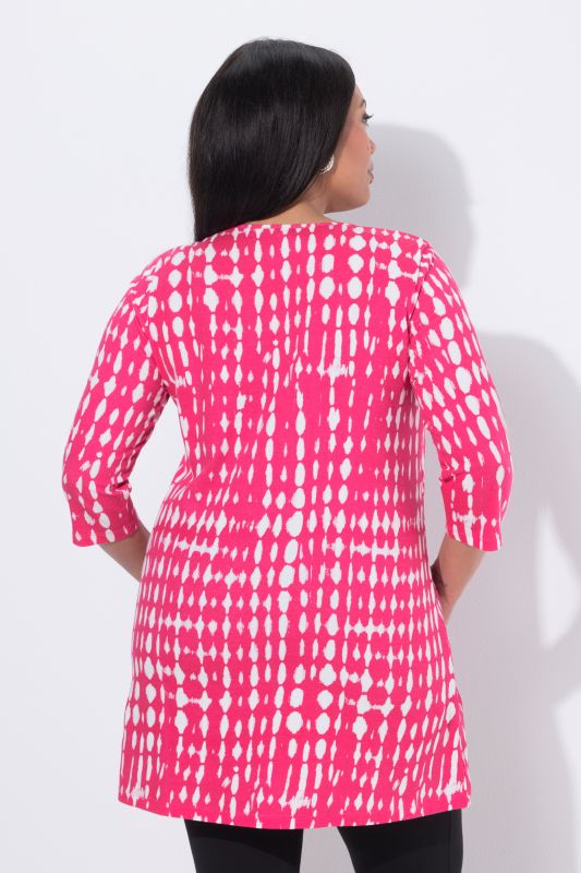 Batik Print Knit Tunic