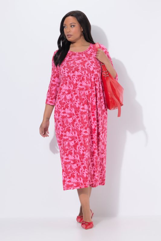 Floral Vine Print Pocket Dress